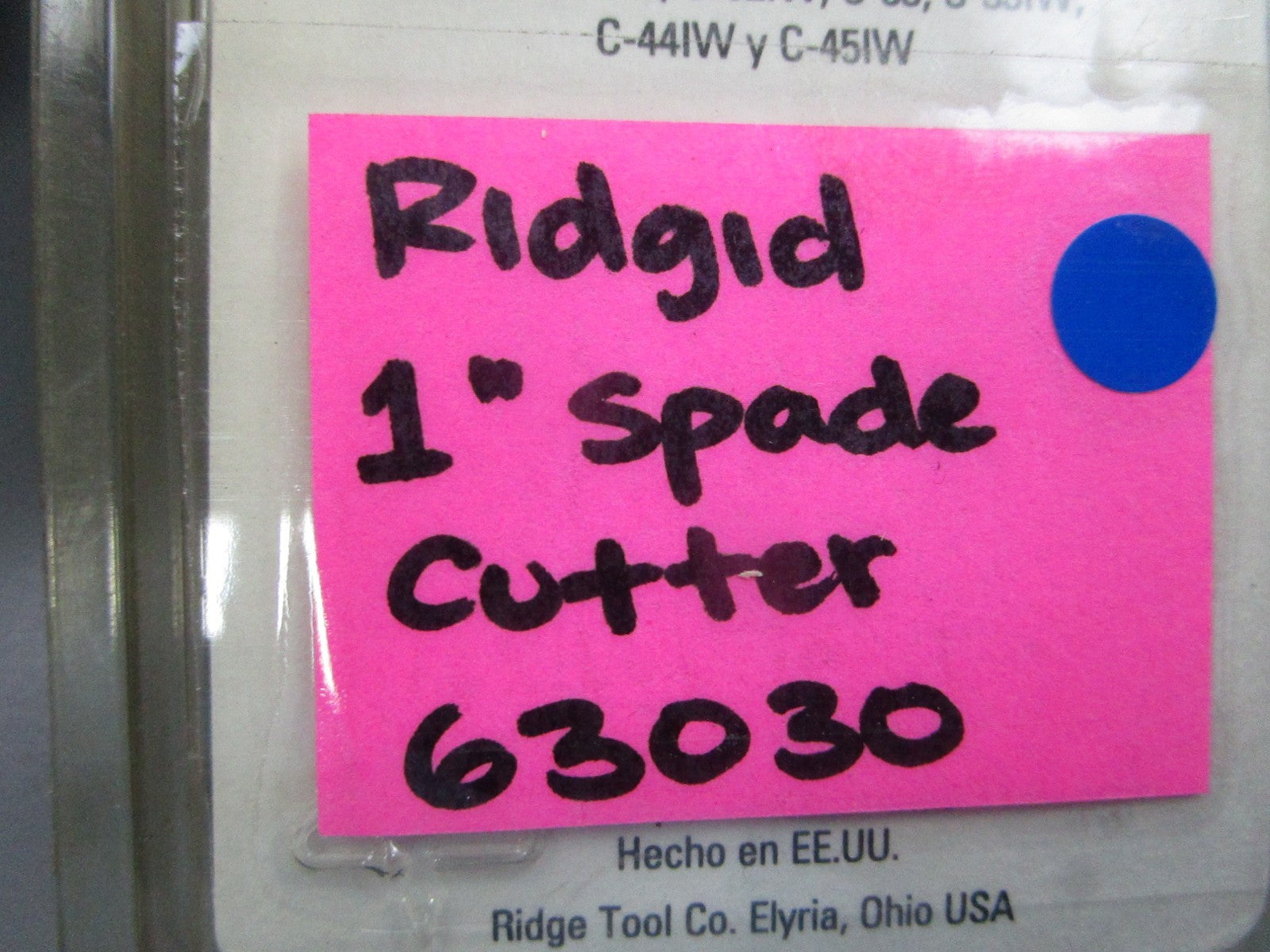 NEW OEM 63030 RIDGID 1" Spade Cutter 0810