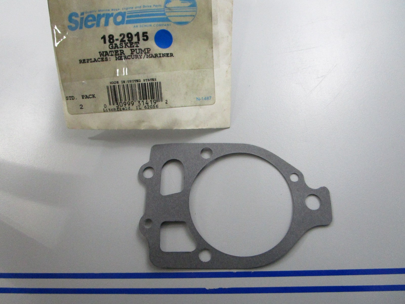 *NEW* 0810 Sierra Water Pump Gasket 18-2915 Replaces: Mercury 27-858524
