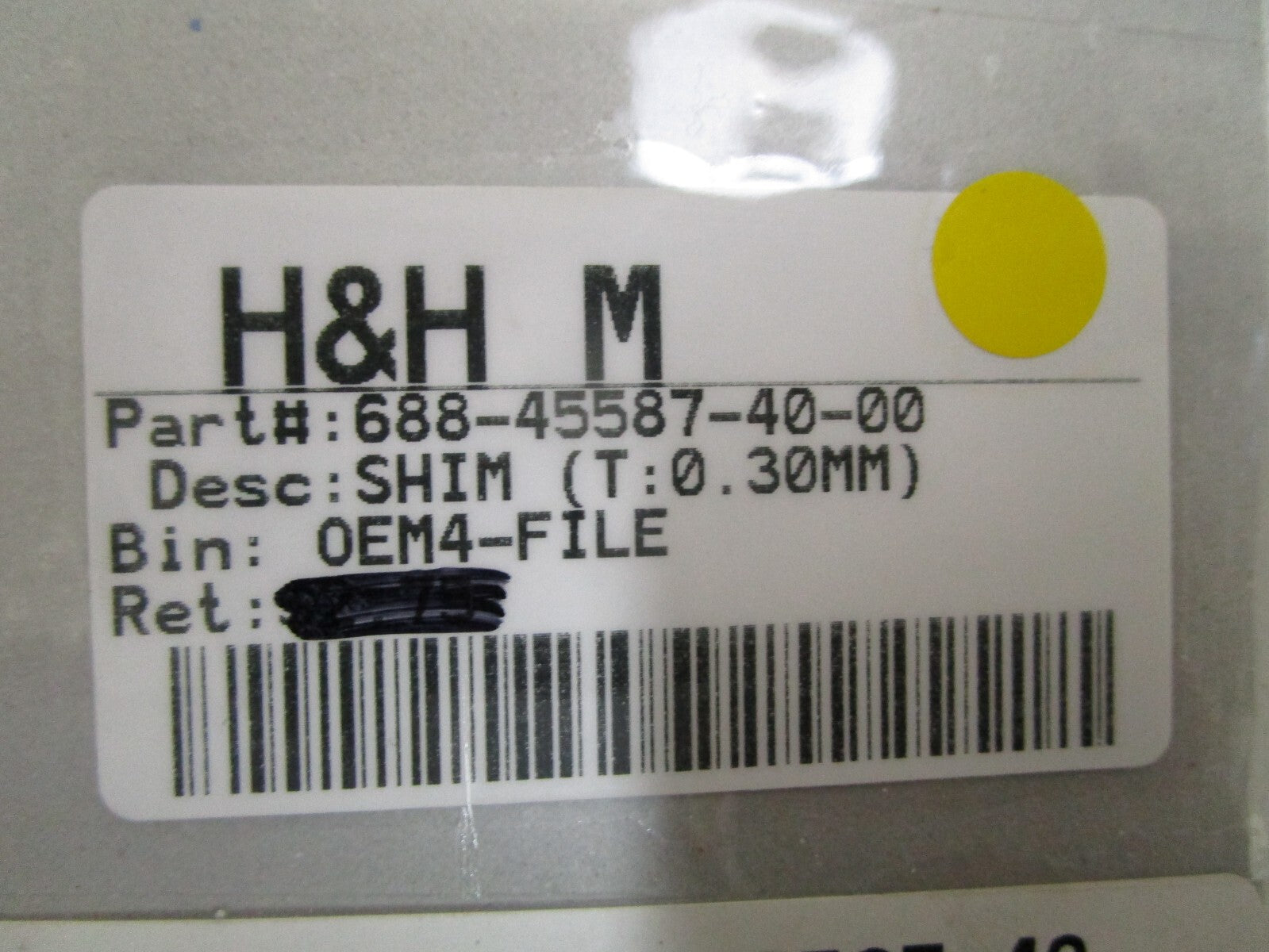 *NEW OEM* 0810 Yamaha (T:0.30MM) Shim 688-45587-40-00