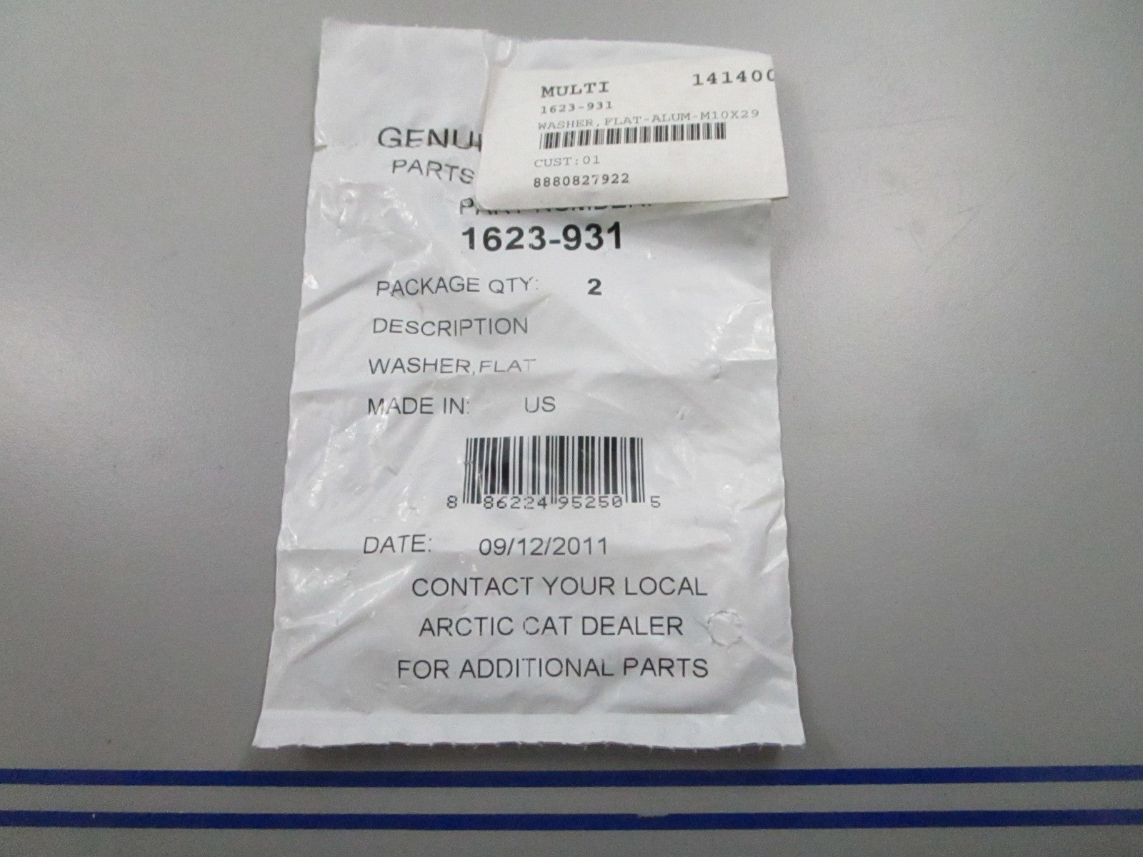 *NEW OEM* (LOT OF 2) 0810 Arctic Cat Washer 1623-931