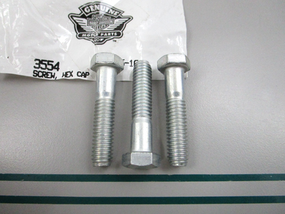 NEW OEM (LOT OF 3) 3554 Harley Davidson Hex Cap Screw 0810