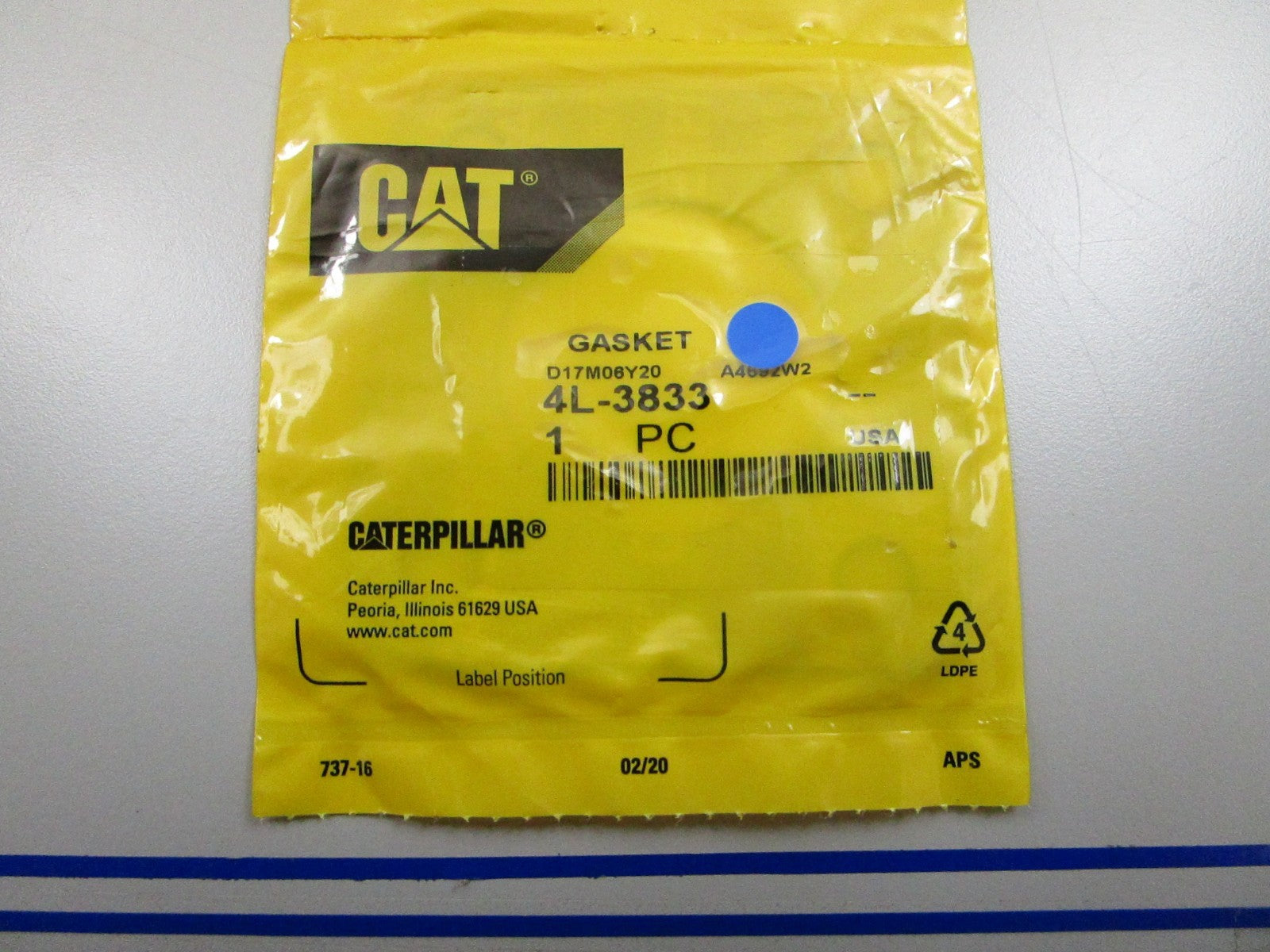 *NEW OEM* 0810 CAT Gasket 4L-3833