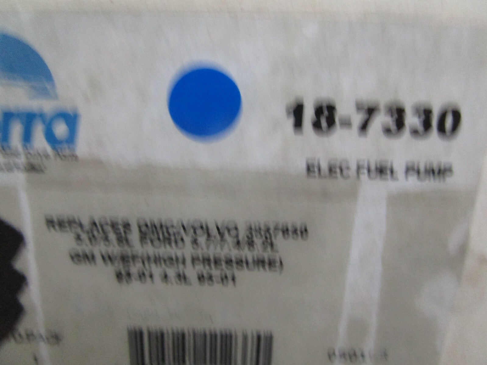 *NEW* 0820 Sierra Electric Fuel Pump 18-7330 Replaces: 3857650