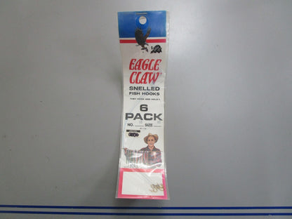 *NEW* 0770 Eagle Claw Size 10 Snelled Fish Hooks NO.73