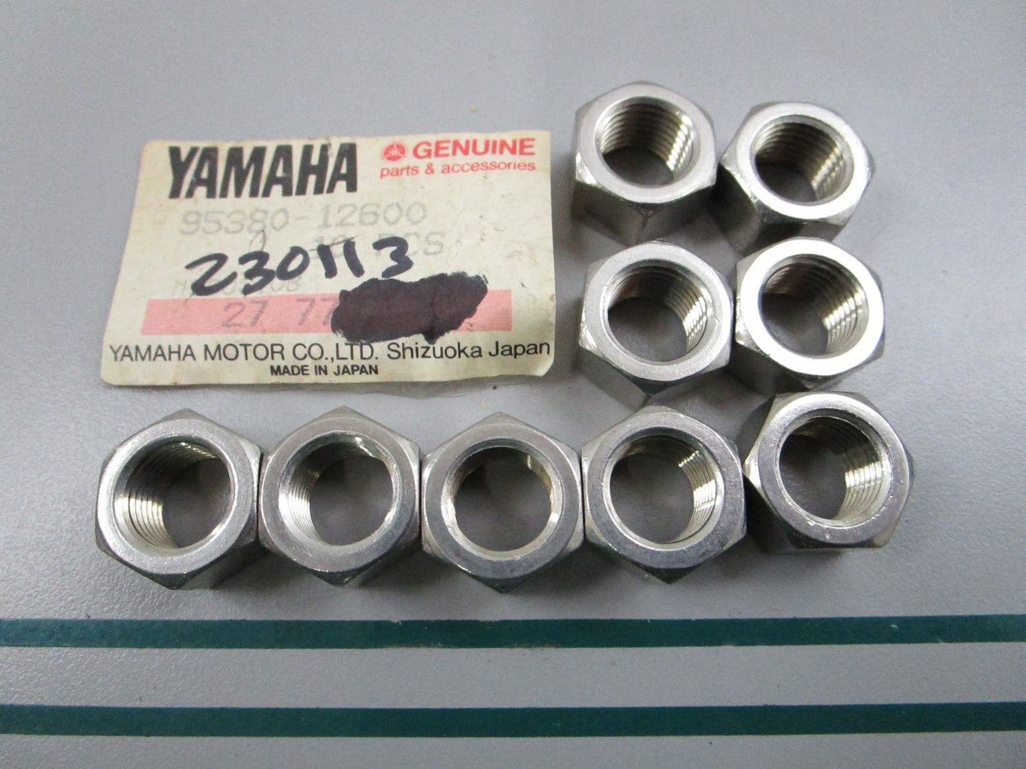 NEW OEM (LOT OF 9) 95380-12600-00 Yamaha Nut 0810