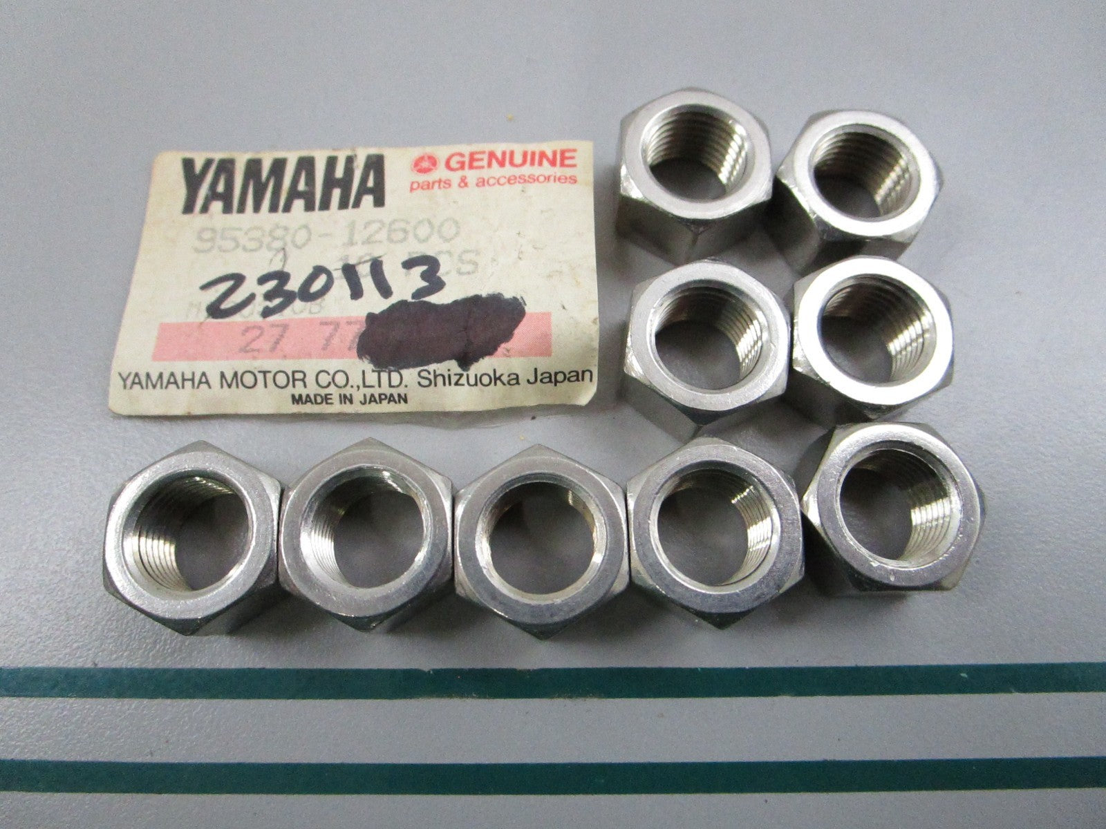 NEW OEM (LOT OF 9) 95380-12600-00 Yamaha Nut 0810