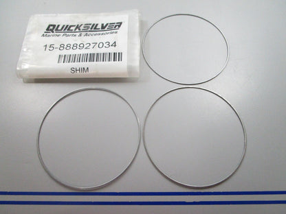 NEW OEM (LOT OF 3) 15-888927034 Mercury Quicksilver Shim 0810