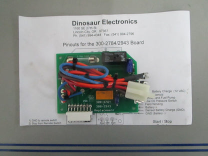 *NEW* 0820 Dinosaur Electronics Generator Circuit Board O2706269 Rep: 300-2784