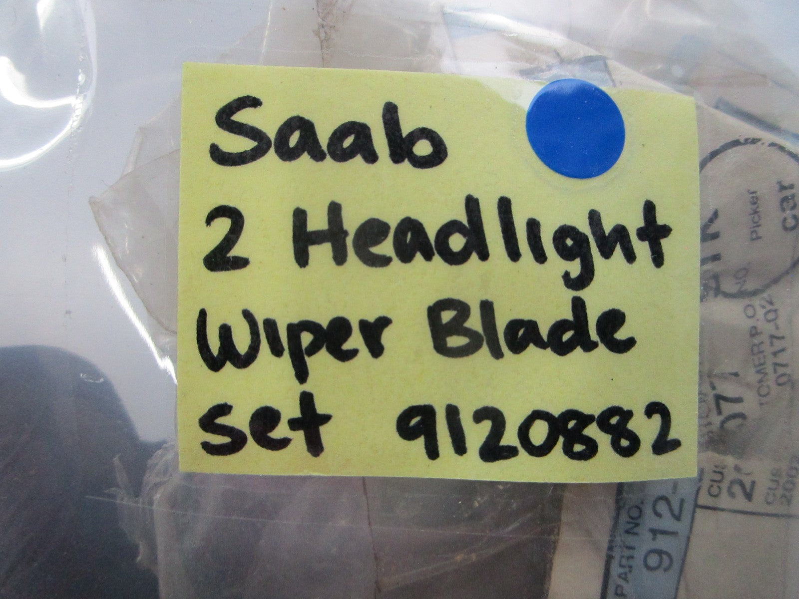 *NEW OEM* 0810 Saab Headlight Wiper Blade Set 9120882