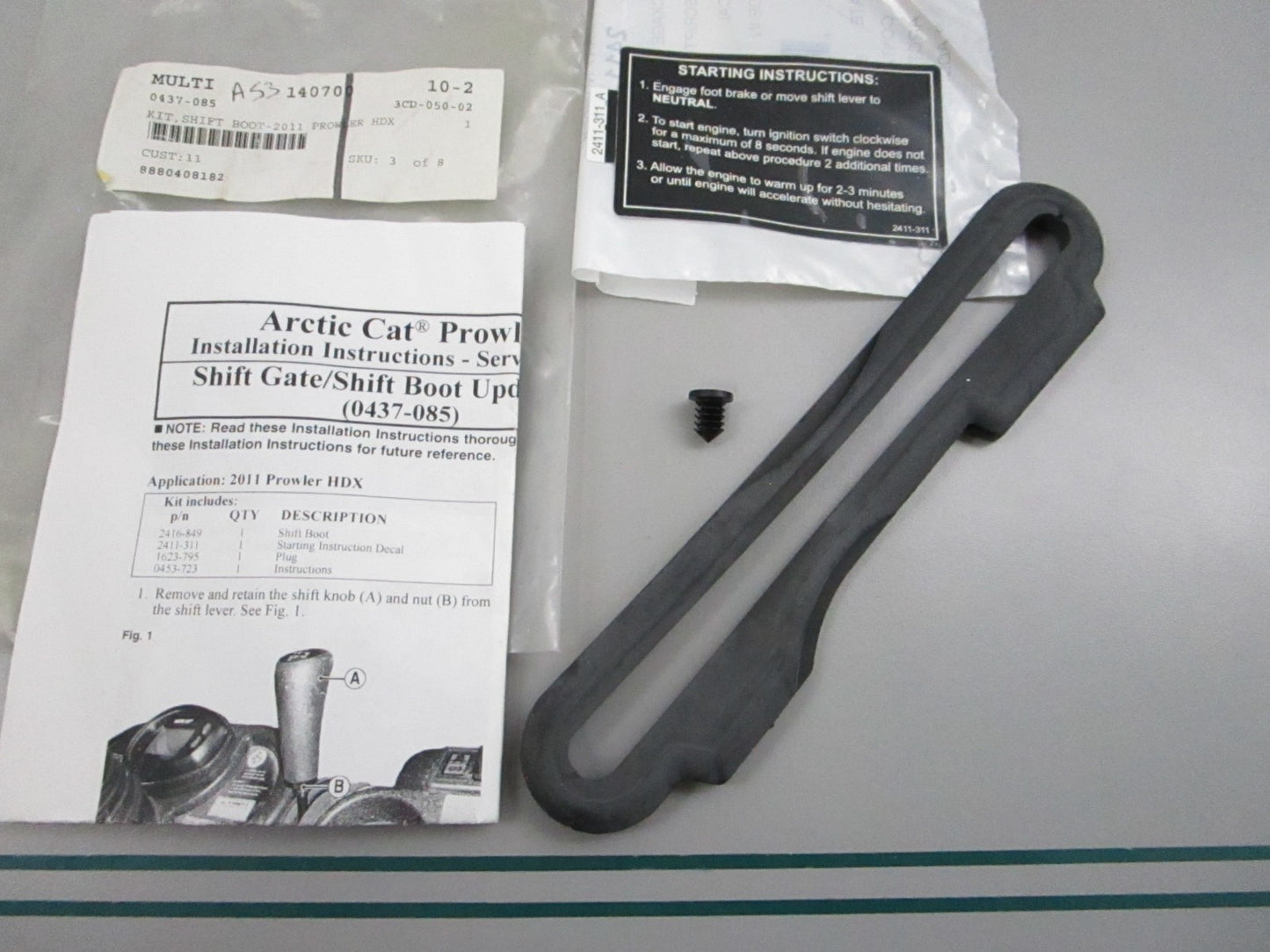 NEW OEM 0437-085 Arctic Cat Boot Kit 0810