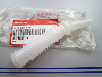 NEW OEM 15711-GE1-670 Honda Oil Entrance Pipe 0810