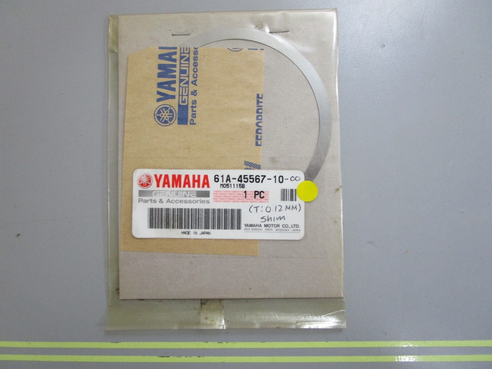 *NEW OEM* 0810 Yamaha (T: 0.12MM) Shim 61A-45567-10-00