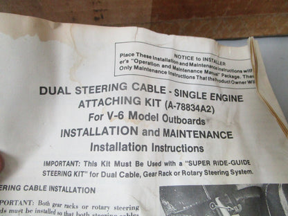 NEW OEM 78834A2 Mercury Quicksilver Ride Guide Attaching Kit 0720