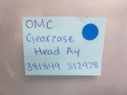 *NEW OEM* 0820 OMC Johnson Evinrude Gearcase Head Ay 381849 0381849 312928