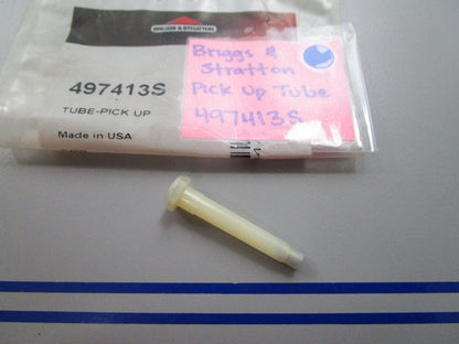 NEW OEM 497413S Briggs & Stratton Pick Up Tube 0810