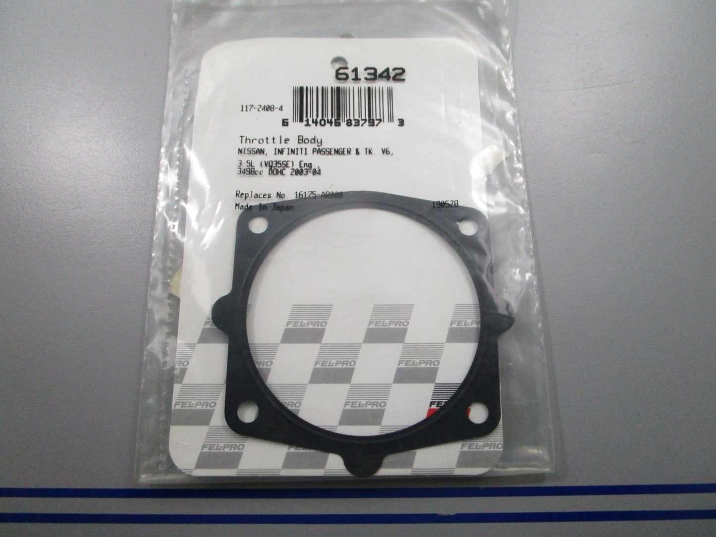 *NEW* 0810 Fel-Pro Throttle Body Gasket 61342
