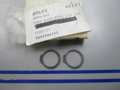 NEW OEM (LOT OF 2) 0623-237 Arctic Cat Snap Ring 0810