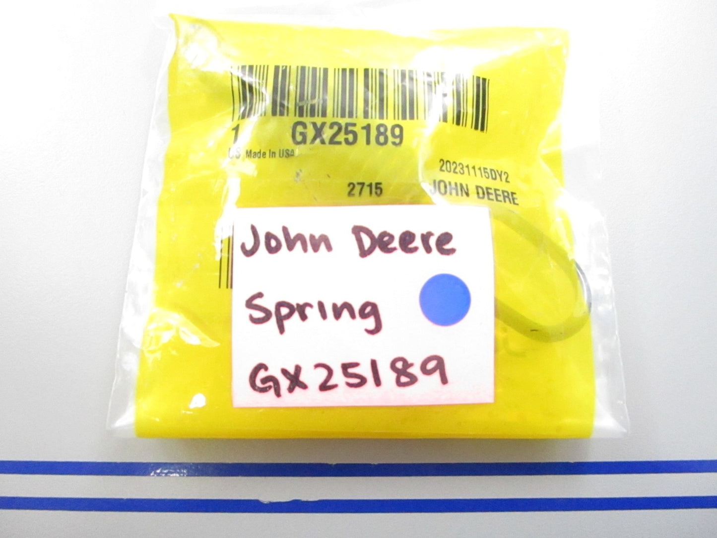 *NEW OEM* 0810 John Deere Spring GX25189