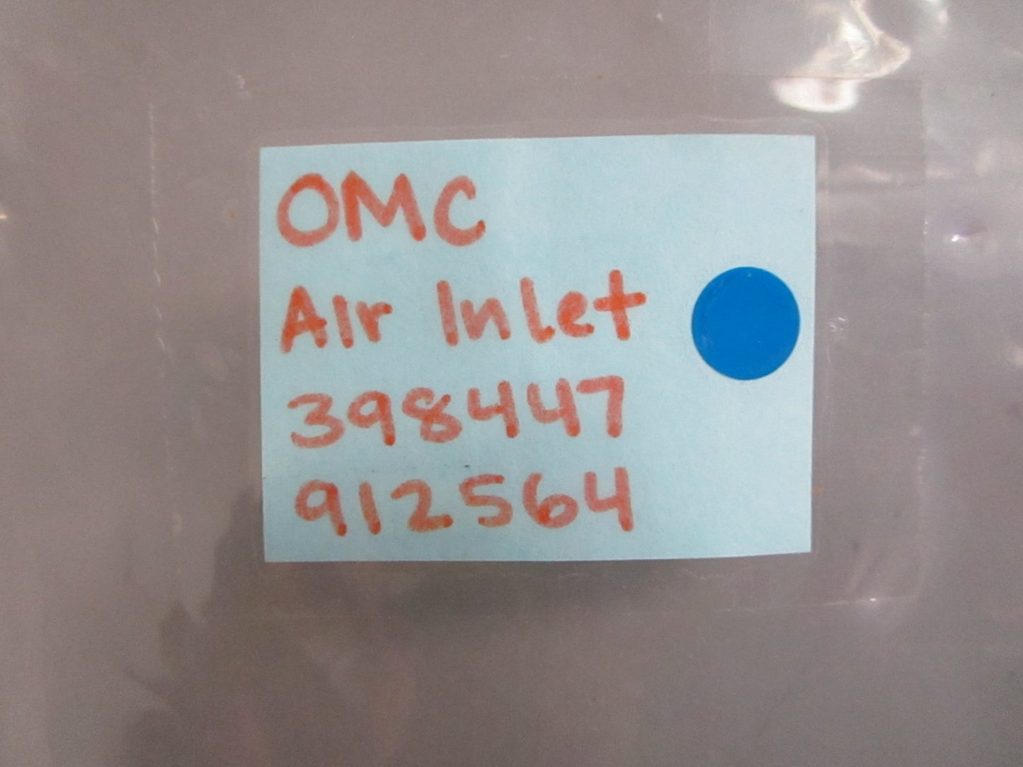 NEW OEM 398447 0398447 912564 0912564 OMC Johnson Evinrude Air Inlet 0820