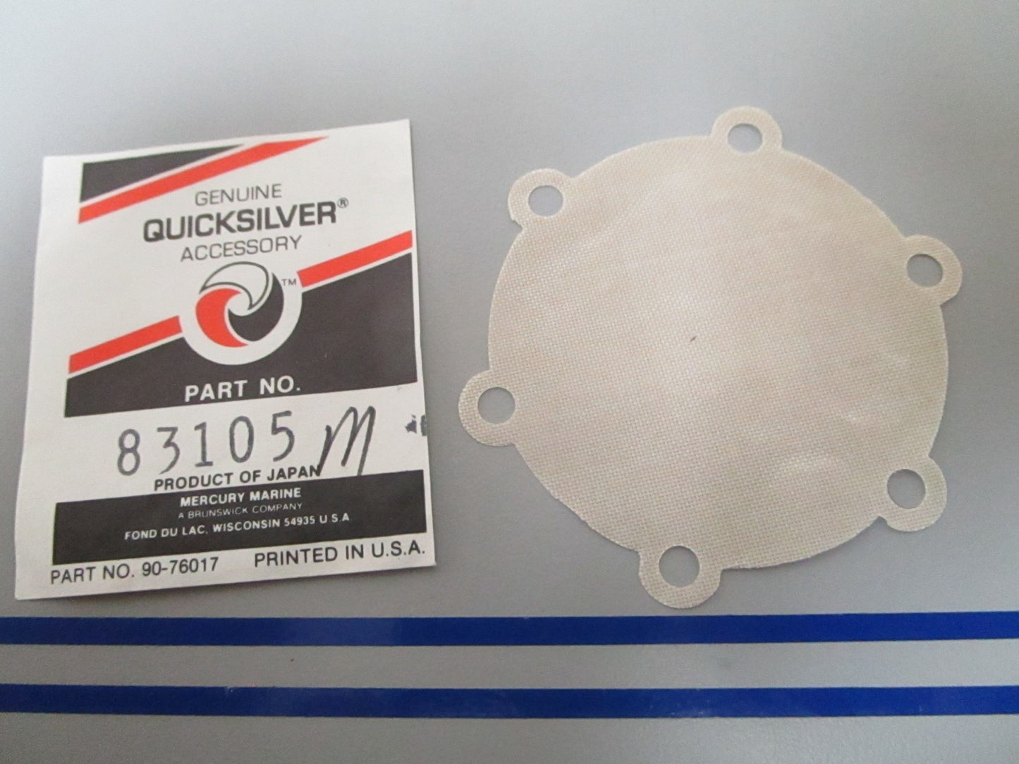 NEW OEM 83105M Mercury Quicksilver Diaphragm 0810