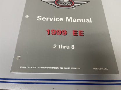 *NEW OEM* 0670 OMC Johnson Evinrude EE 2-8 HP Service Manual 787027