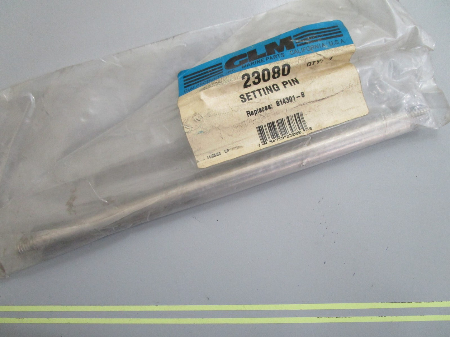 *NEW* 0810 GLM Marine Setting Pin 23080 Replaces: Volvo 814301