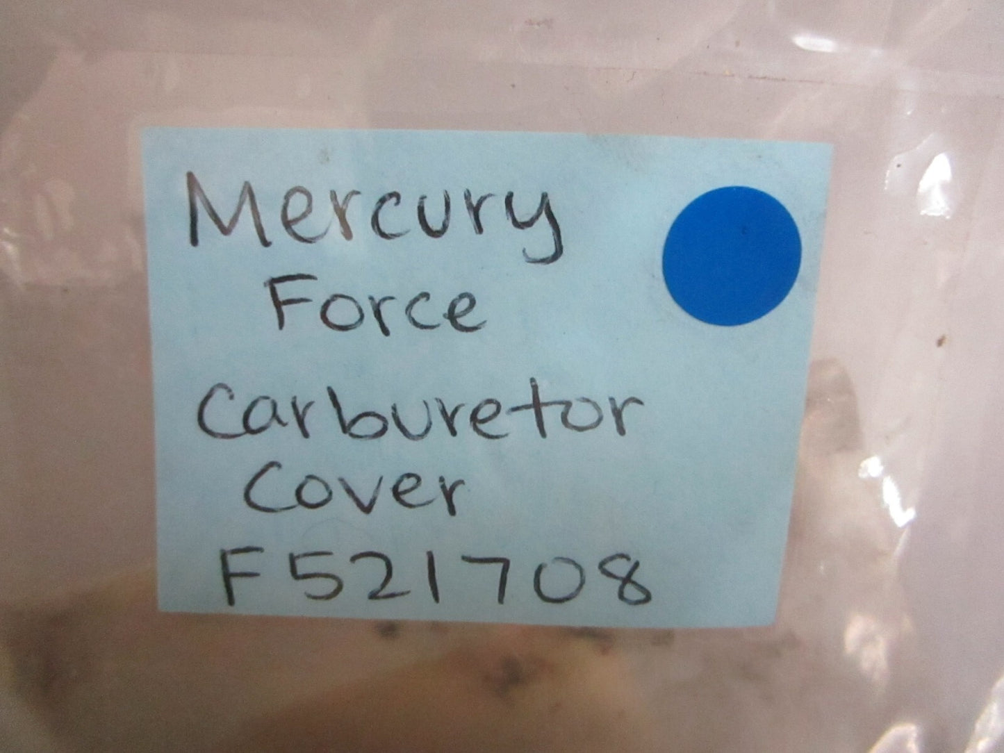 *NEW OEM* 0810 Mercury Force Carburetor Cover F521708