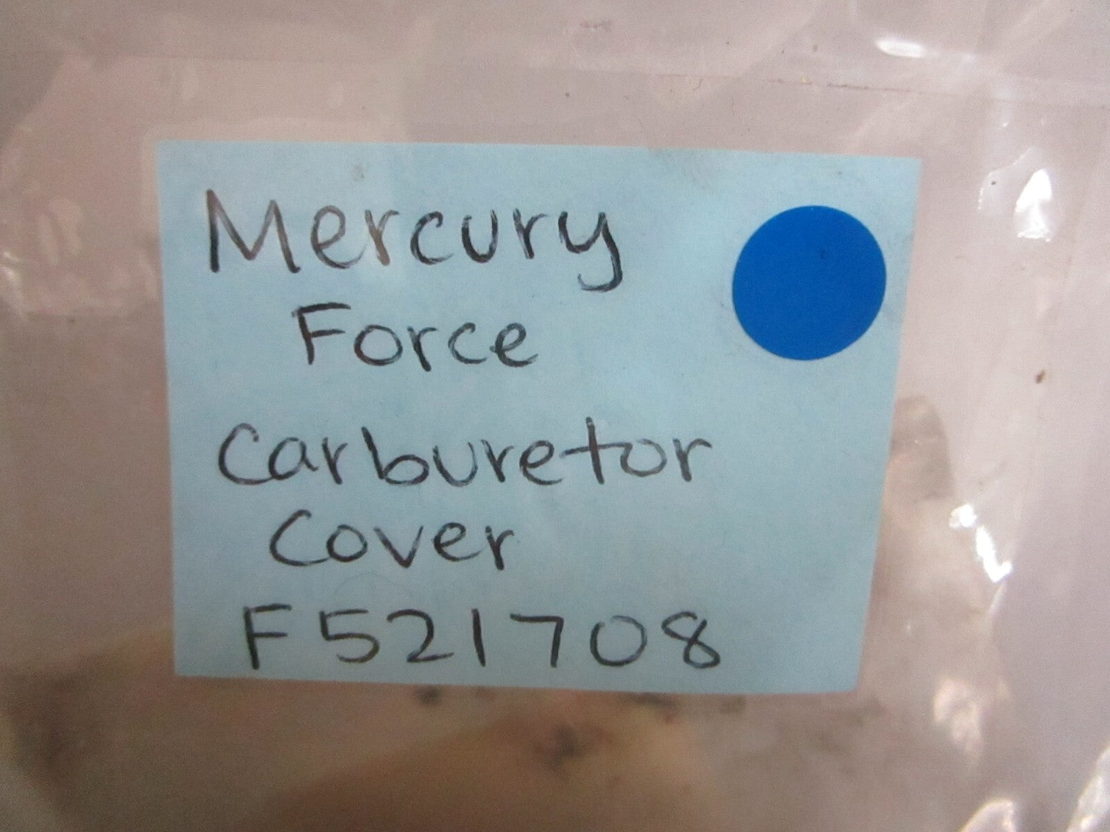 *NEW OEM* 0810 Mercury Force Carburetor Cover F521708