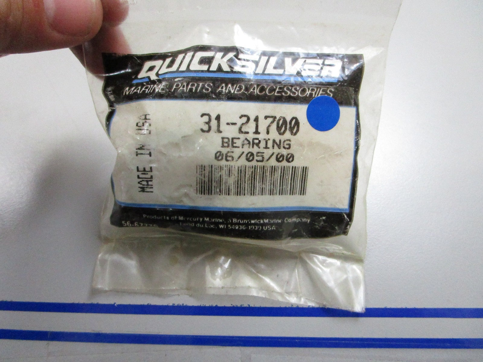 *NEW OEM* 0810 Mercury Quicksilver Bearing 31-21700
