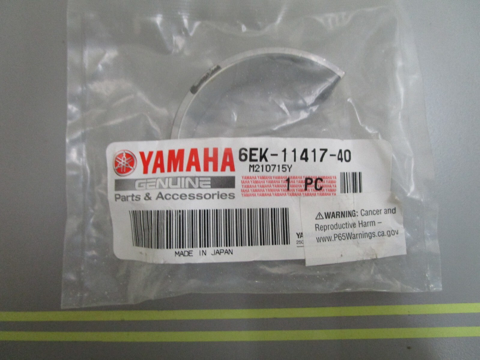 *NEW OEM*  0810 Yamaha Crankshaft Plane Bearing 6EK-11417-40-00