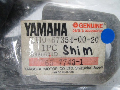 NEW OEM EU0-67354-00-20 Yamaha Shim 0810