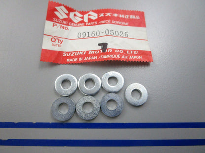 NEW OEM (LOT OF 7) 09160-05026 Suzuki Washer 0810