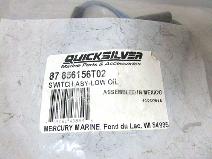 *NEW OEM* 0750 Mercury Quicksilver LOW OIL SWITCH ASSY 87-856156T02