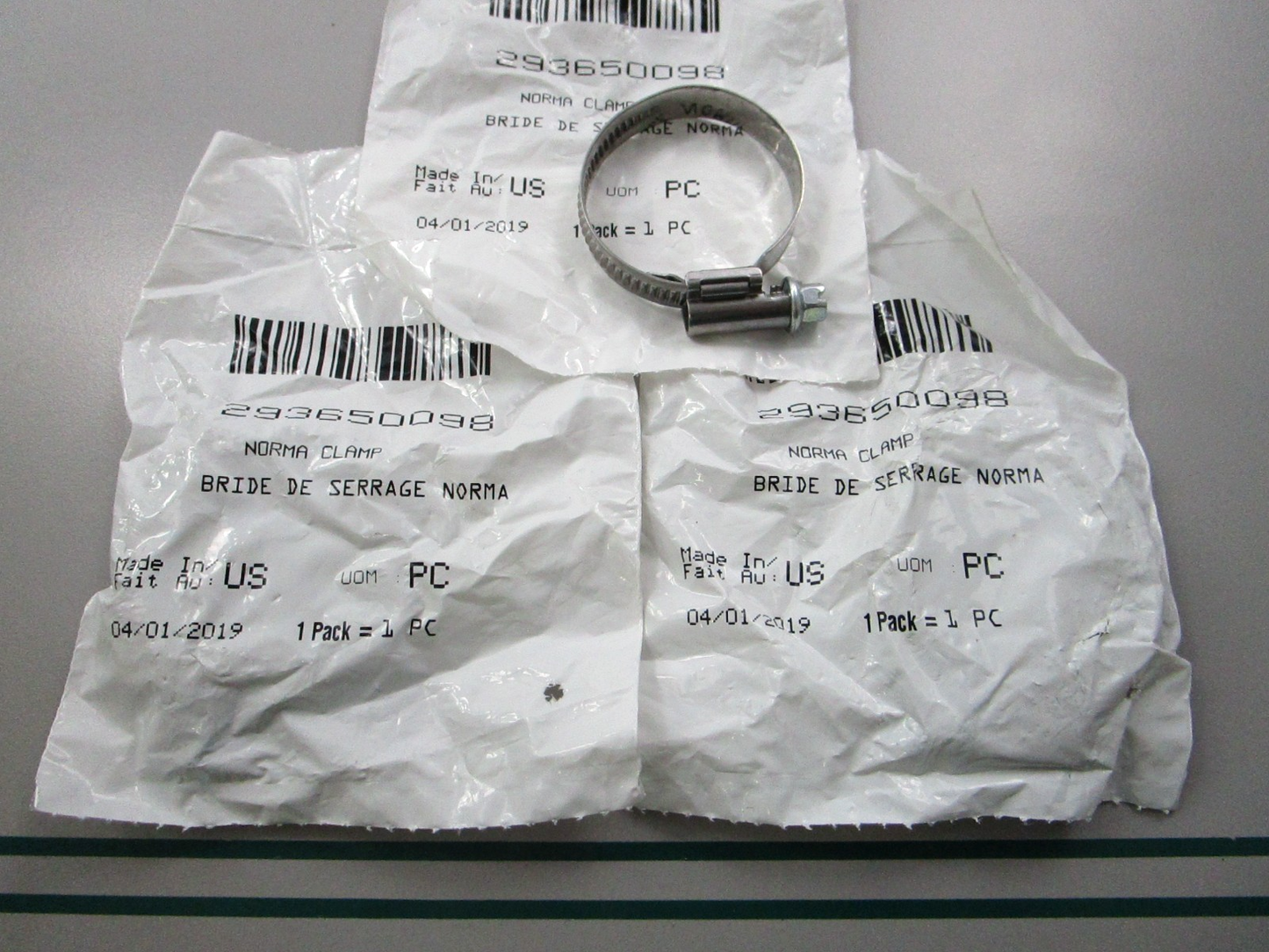 NEW OEM (LOT OF 3) 293650098 Can-Am Clamp 0810