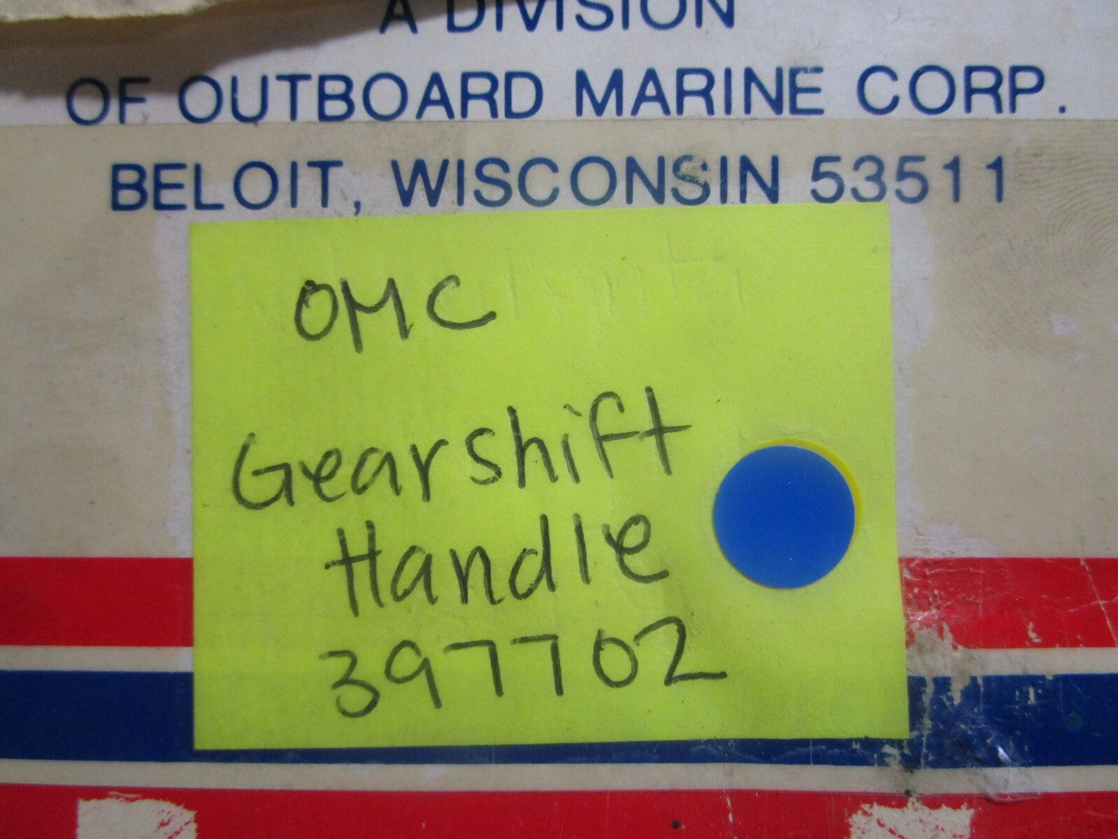 *NEW OEM* 0810 OMC Johnson Evinrude Gearshift Handle 397702 0397702