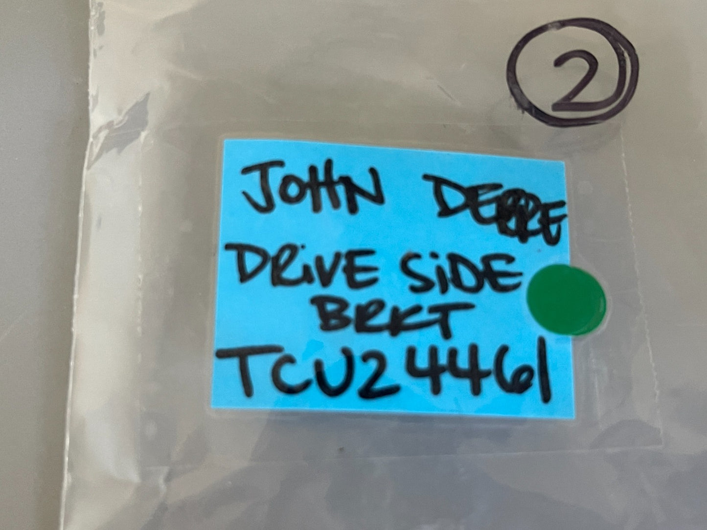 John Deere TCU24461 NEW OEM Drive Side Bracket Mower Deck ZTrak X Series 0720