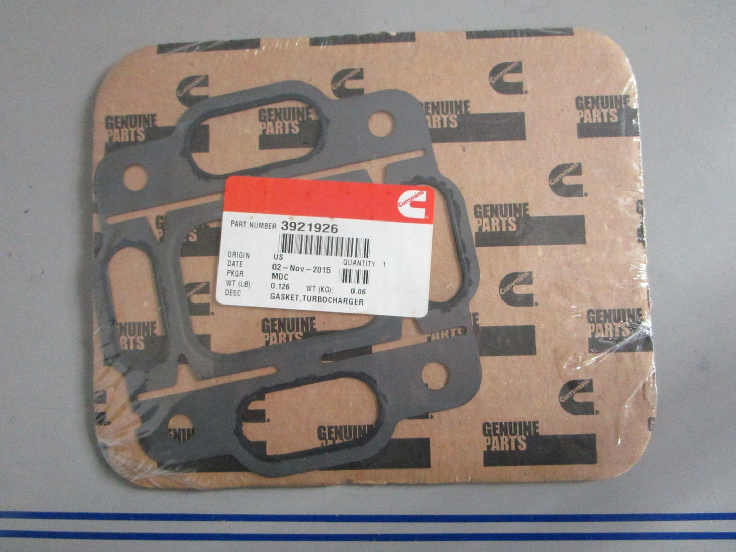NEW OEM 3921926 Cummins Turbocharger Gasket 0820