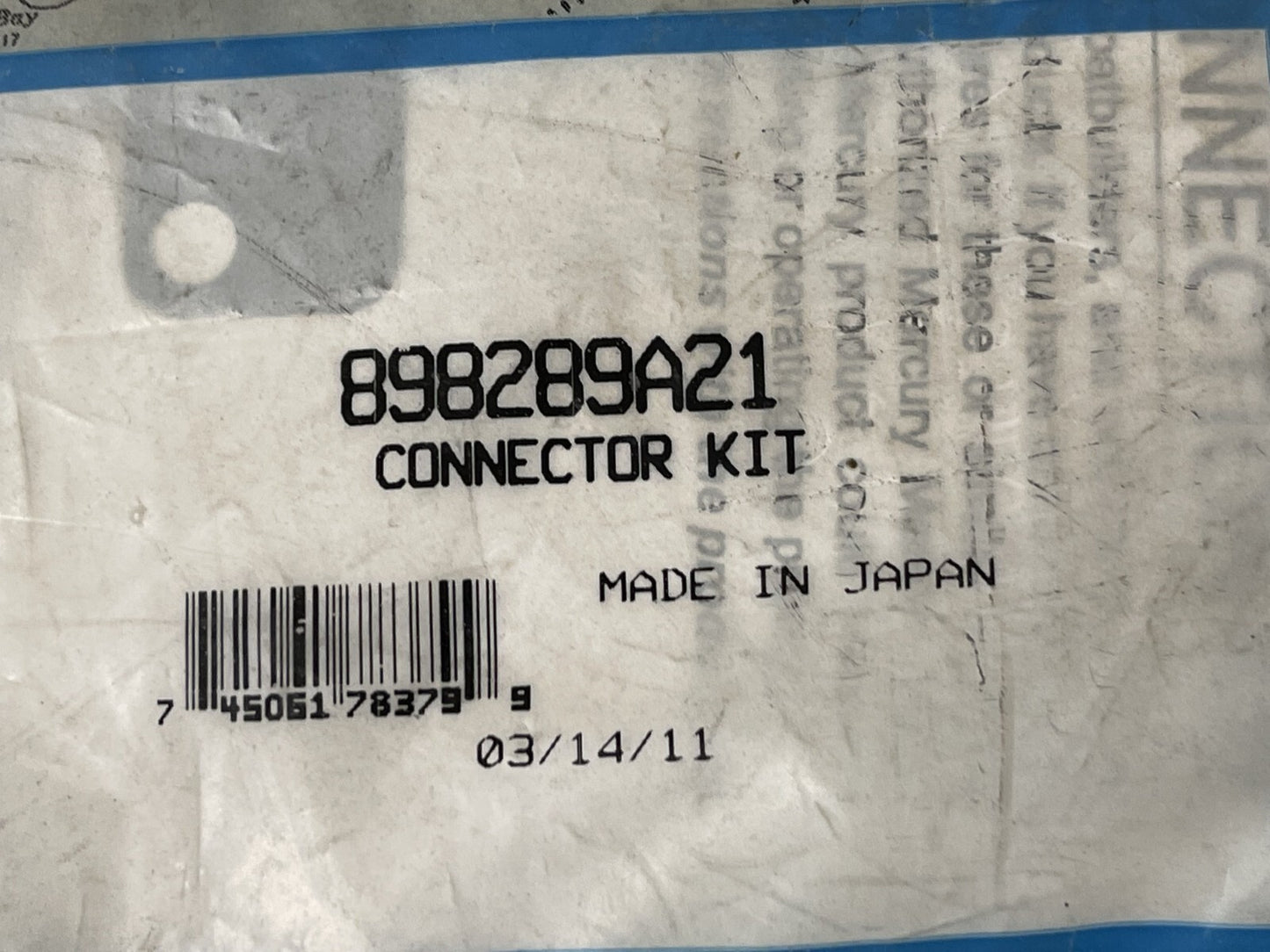 *NEW OEM* 0670 Mercury Quicksilver Connector Kit 898289A21