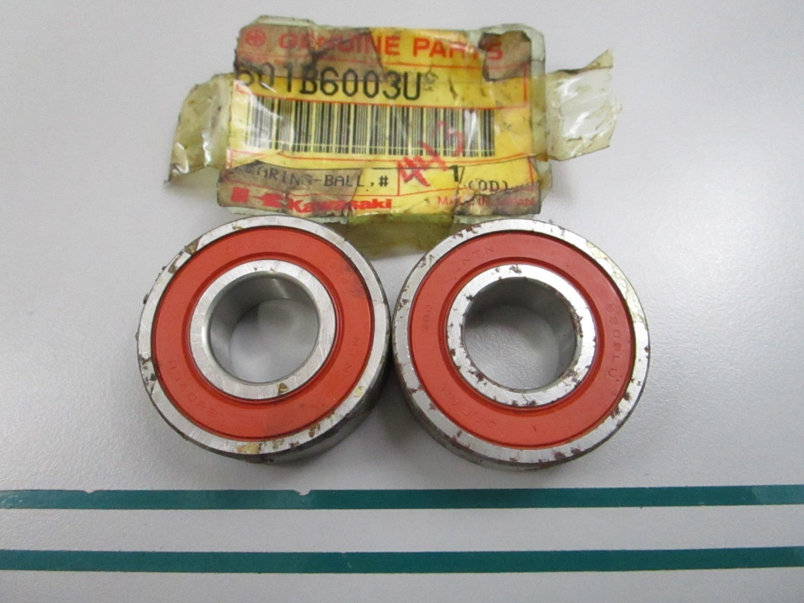 NEW OEM (LOT OF 2) 601B6003U Kawasaki Bearing 0810