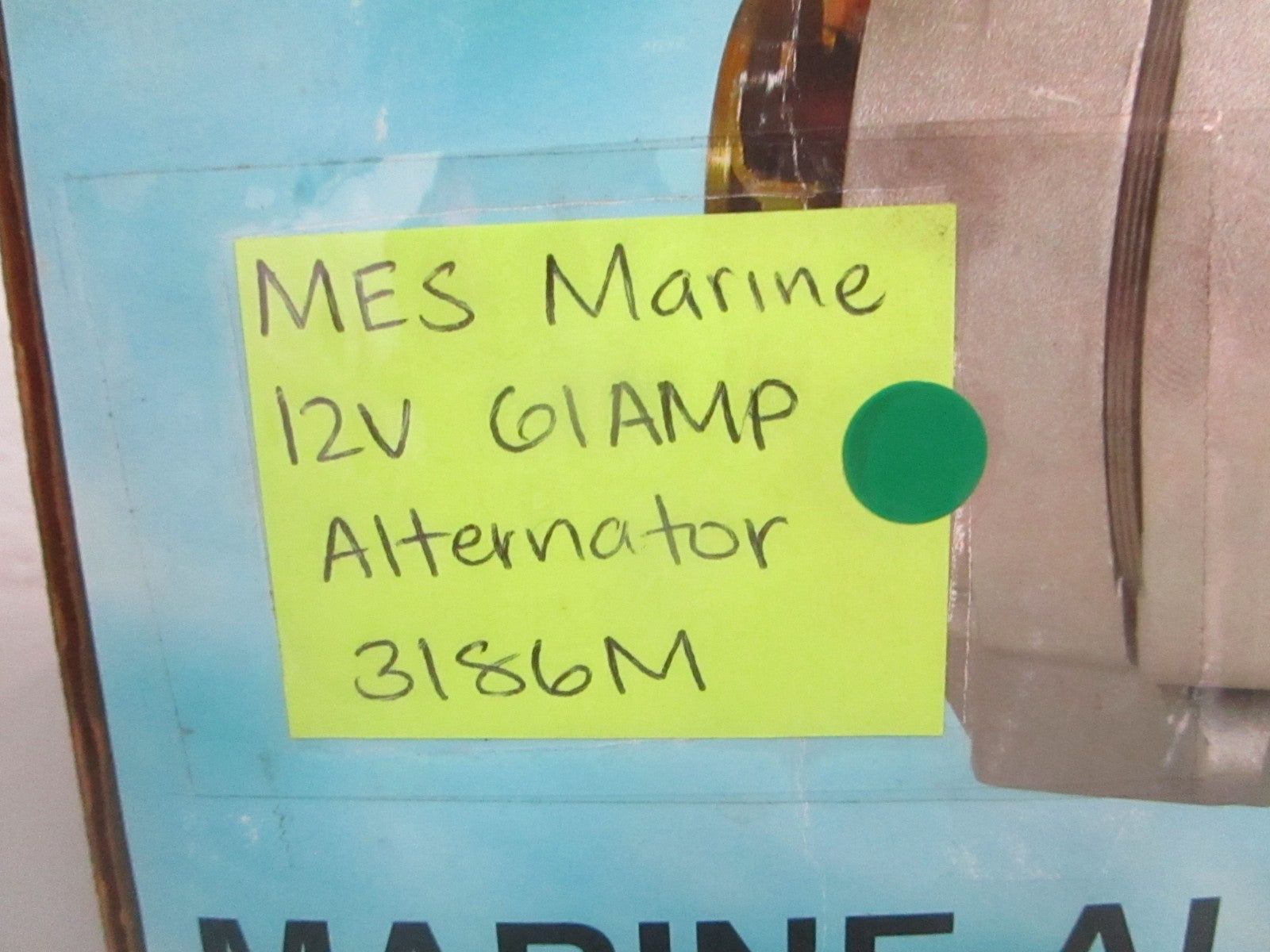 NEW 3186M MES Marine 12V 61AMP Alternator 0820
