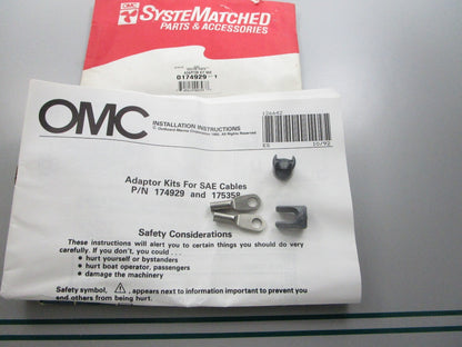 NEW OEM 174929 0174929 OMC Johnson Evinrude Cable Adapter Kit 0810