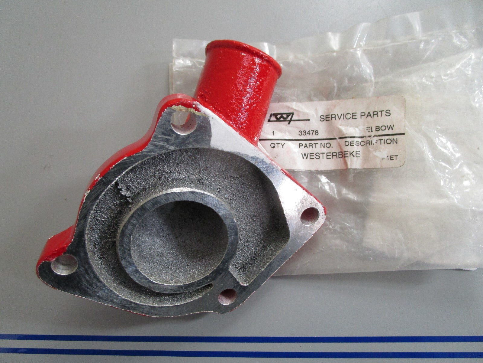*NEW* 0820 Westerbeke Fresh Water Pump Inlet Elbow 33478