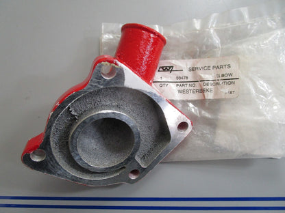 *NEW* 0820 Westerbeke Fresh Water Pump Inlet Elbow 33478