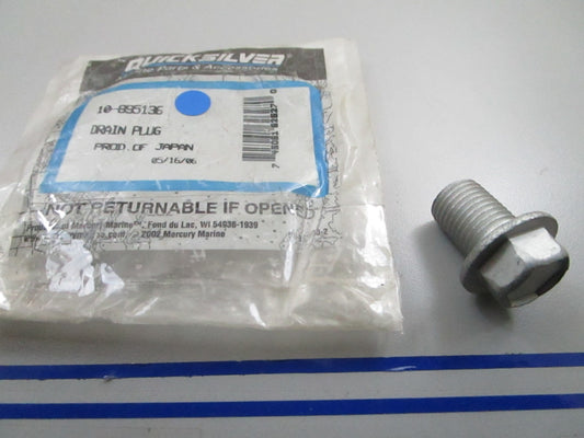 *NEW OEM* 0810 Mercury Quicksilver Drain Plug 10-895136