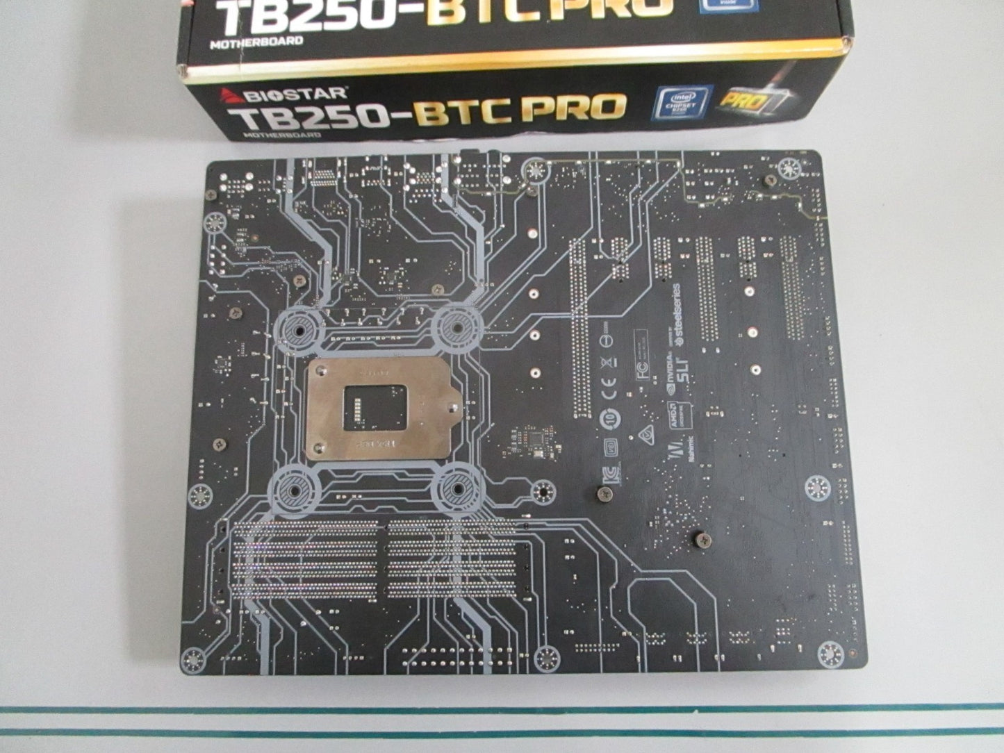 Biostar NEW TB250-BTC PRO LGA1151 B250 DDR4 12 PCIe GPU Mining Motherboard 0820