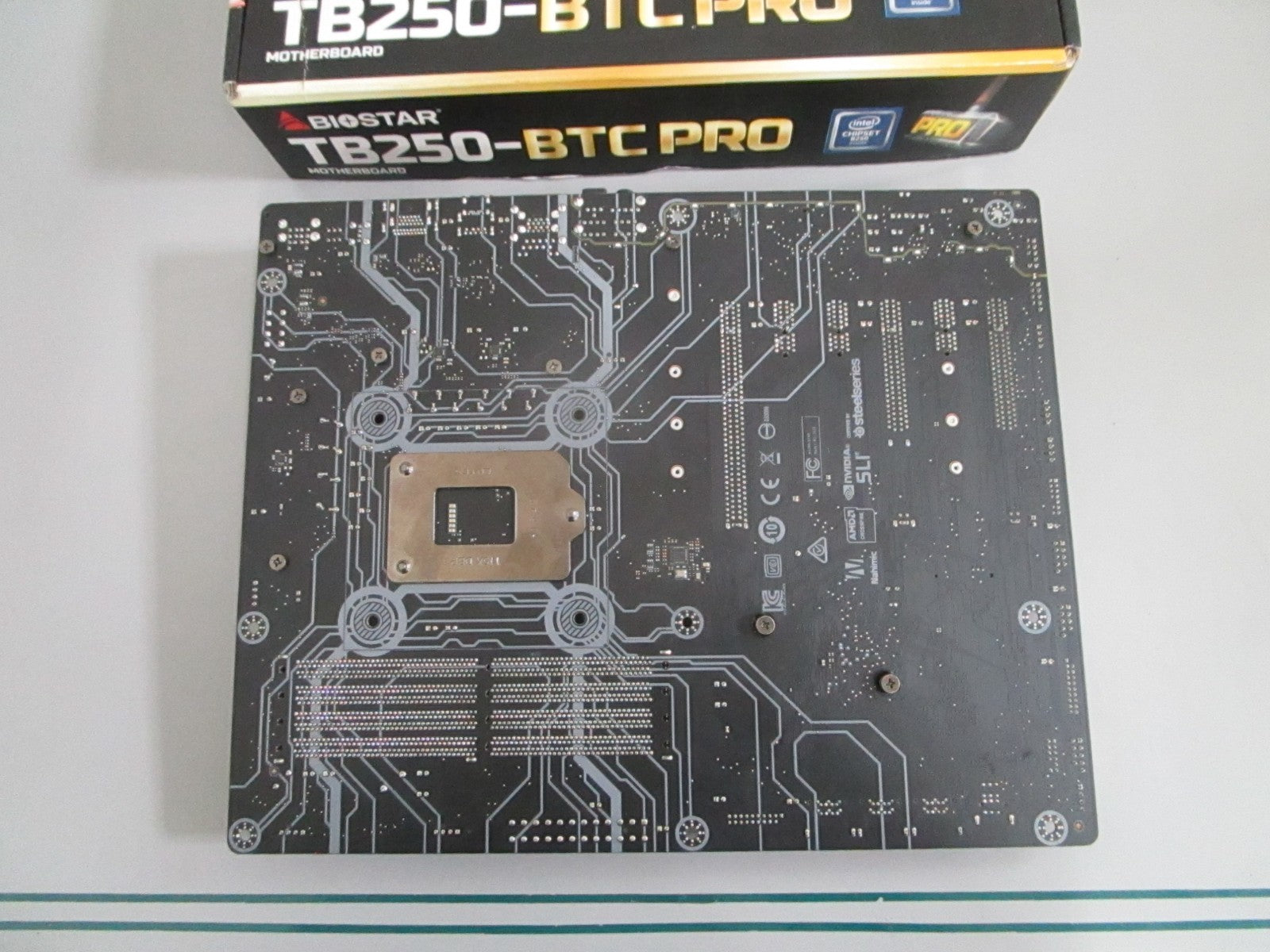 Biostar NEW TB250-BTC PRO LGA1151 B250 DDR4 12 PCIe GPU Mining Motherboard 0820