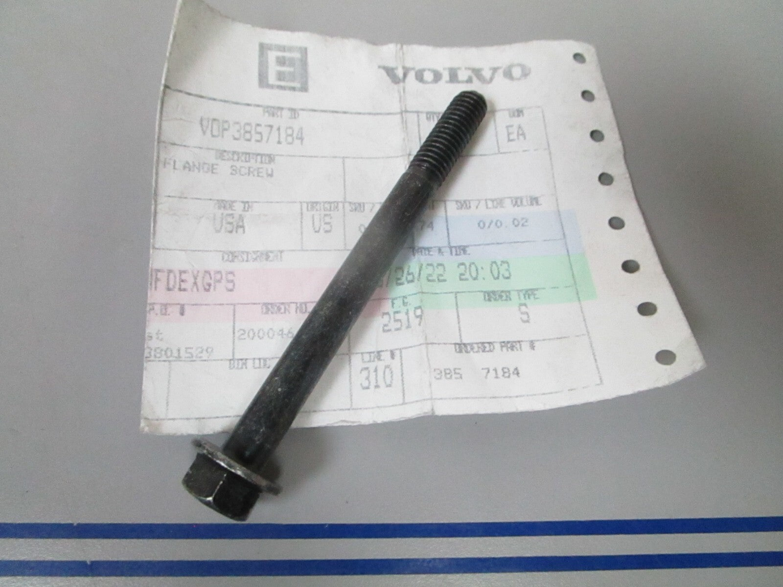 *NEW OEM* 0810 Volvo Penta Flange Screw 3857184