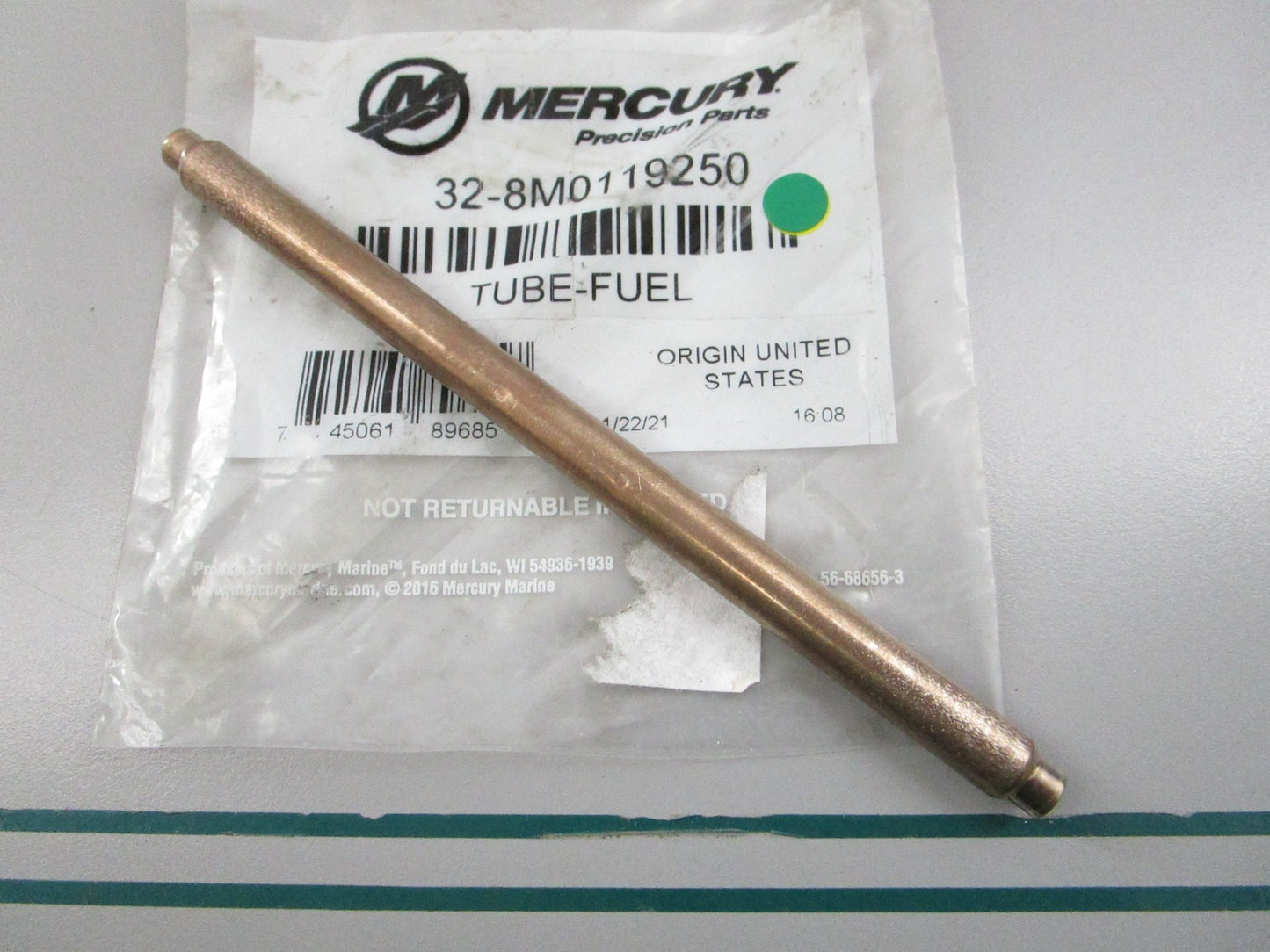 NEW OEM 32-8M0119250 Mercury Quicksilver Fuel Tube 0810