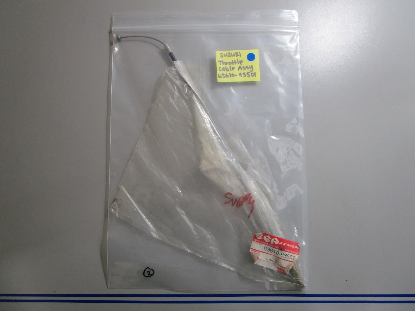 *NEW OEM* 0810 Suzuki Throttle Cable Assembly 63610-93501