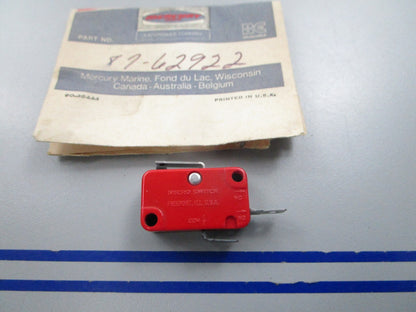 NEW OEM 87-62922 Mercury Quicksilver Shift Switch 0810